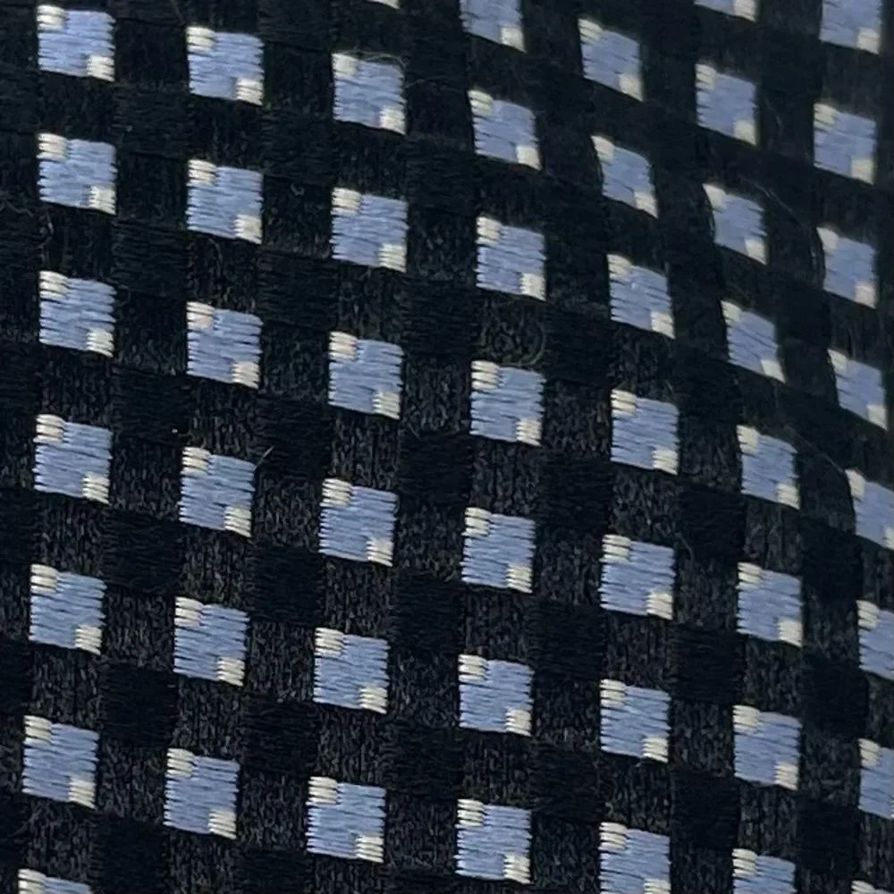 Michael Kors Navy Silver Diamond Silk Blend Necktie NWOT Career